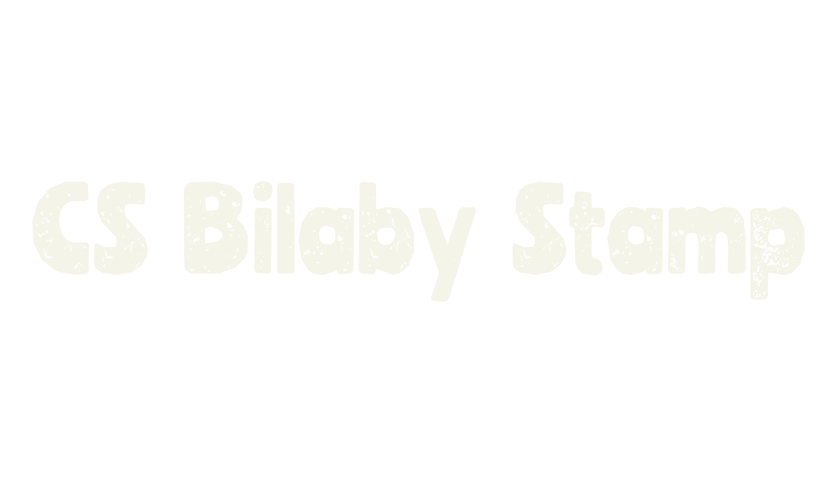 CS Bilaby Stamp, display market font preview