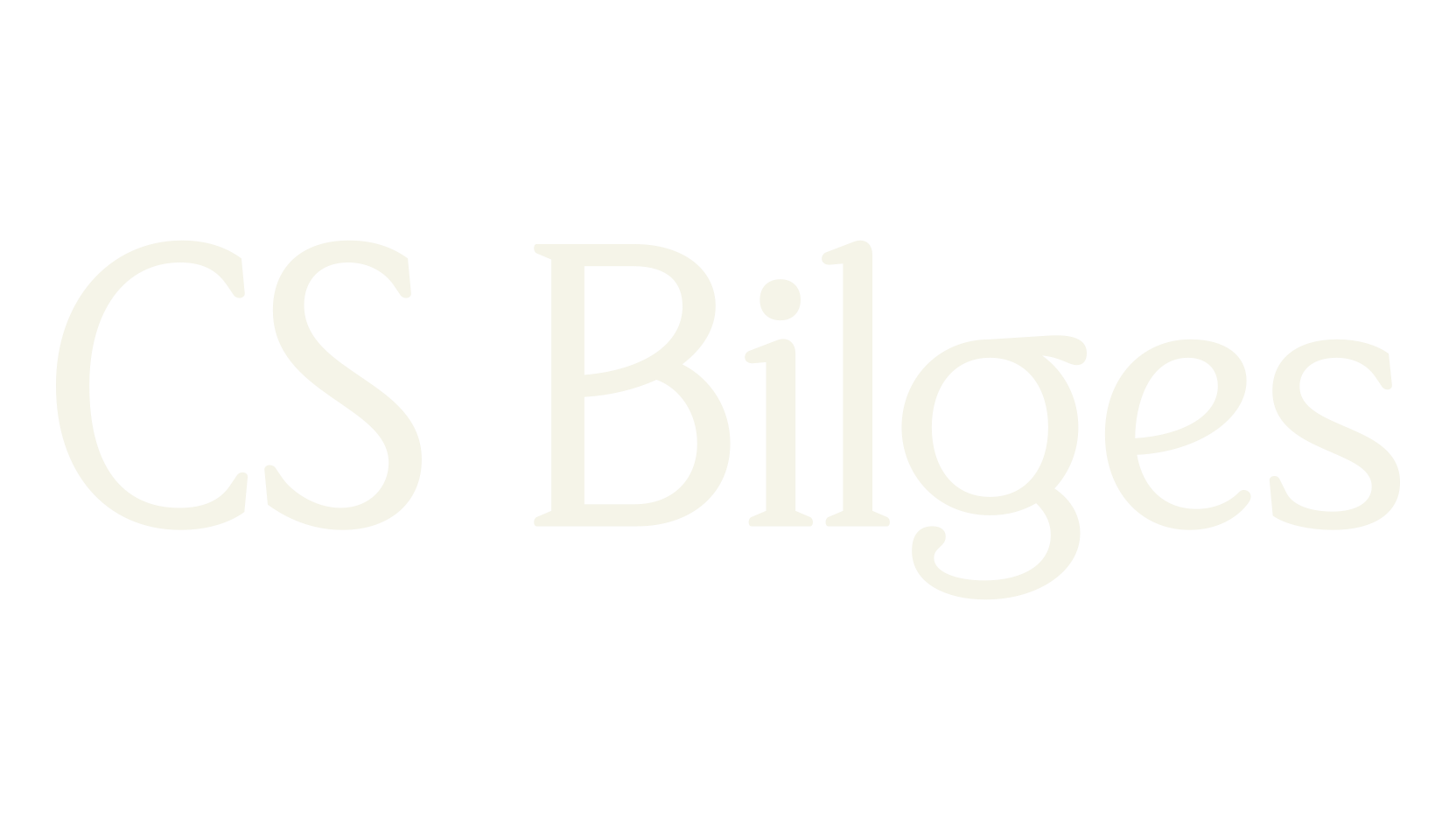 CS Bilges, poster font preview