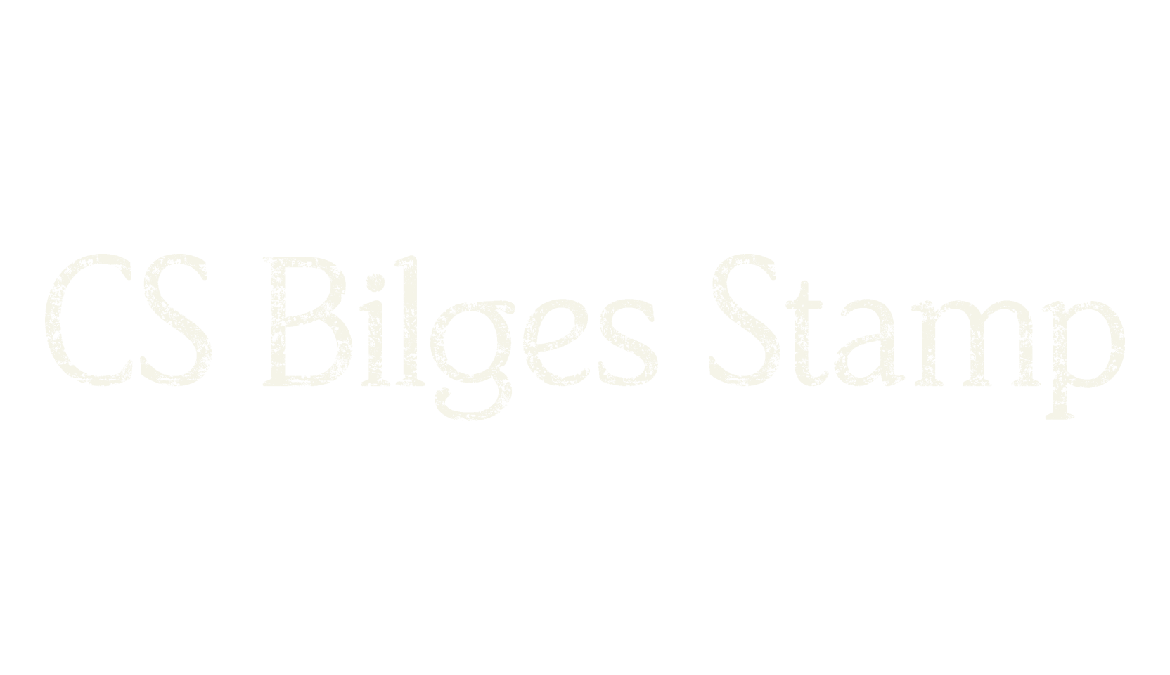 CS Bilges Stamp, display market font preview