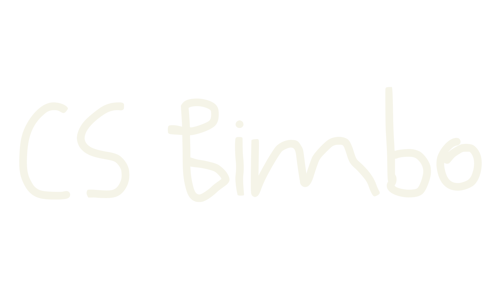 CS Bimbo, handwriting font preview