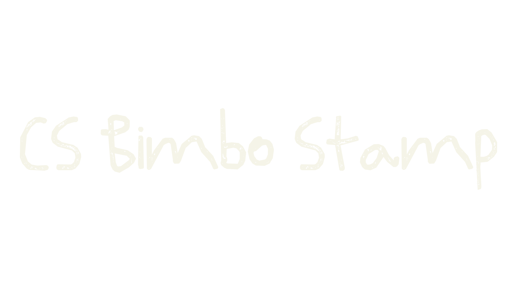 CS Bimbo Stamp, display market font preview