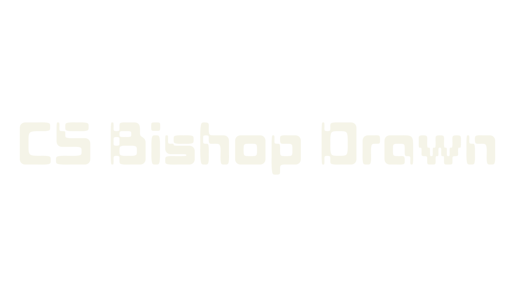 CS Bishop Drawn, smooth font preview