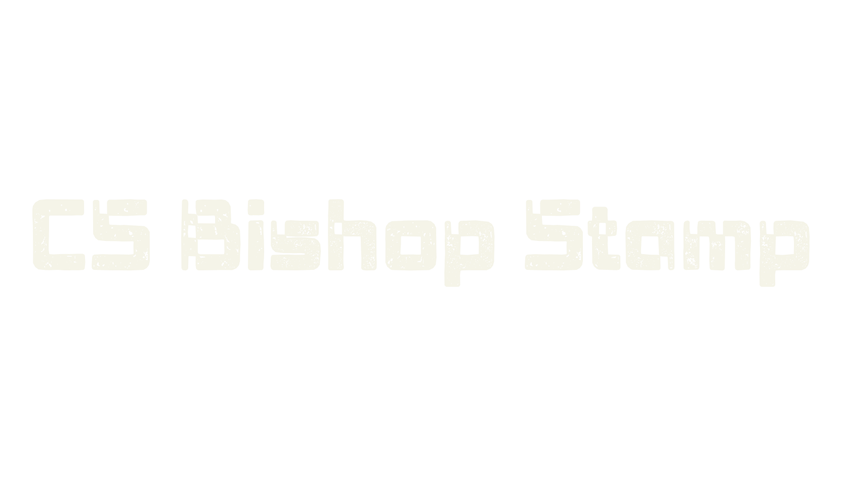 CS Bishop Stamp, display market font preview