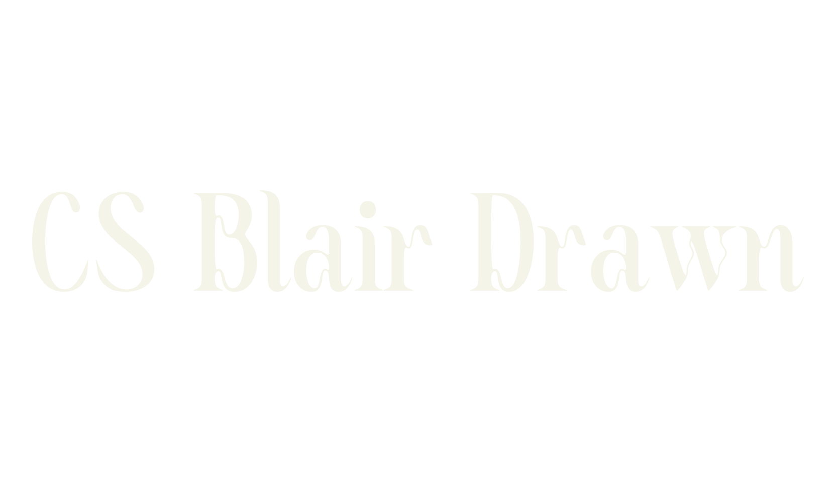CS Blair Drawn, art deco font preview