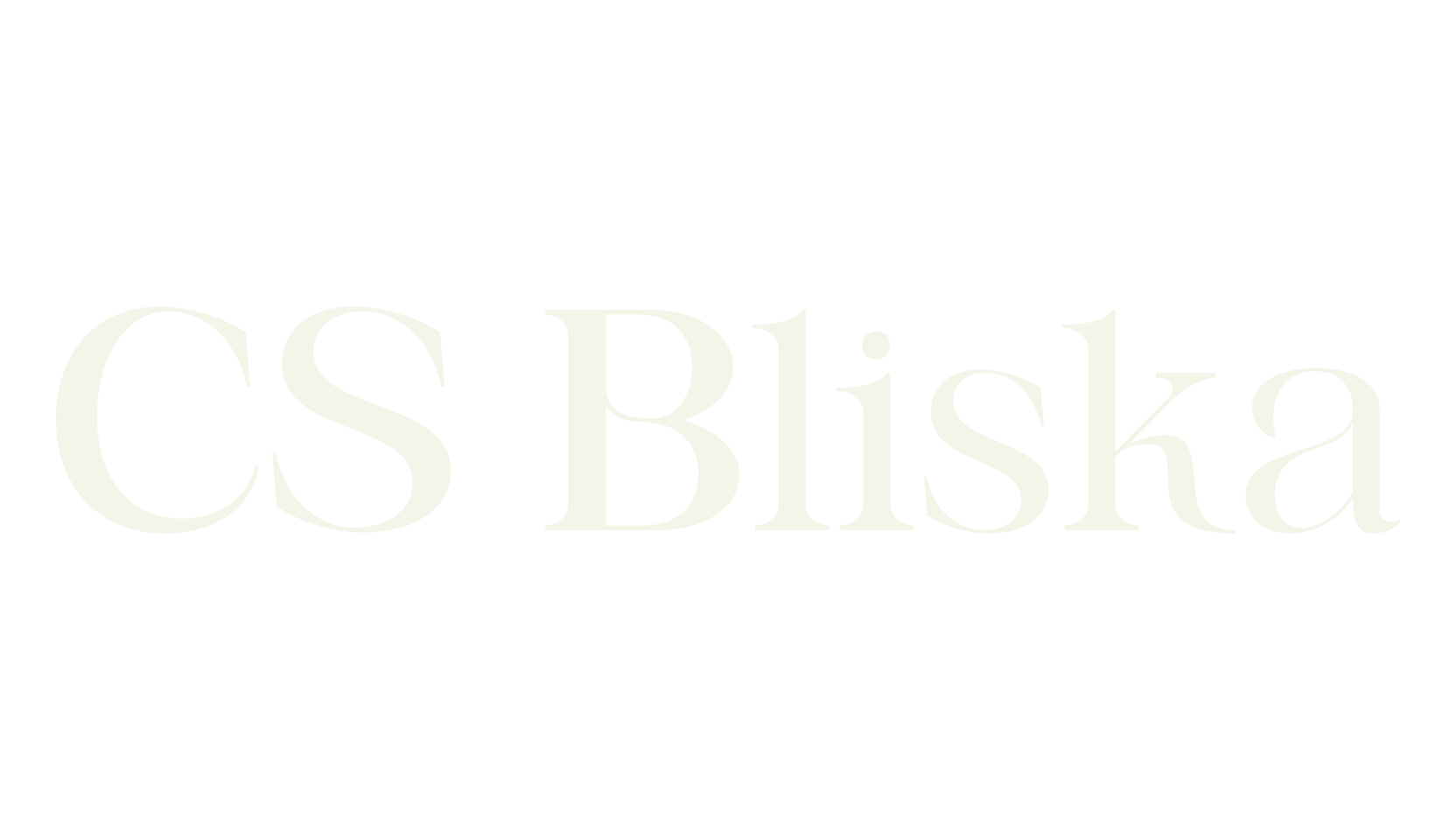 CS Bliska, display market font preview