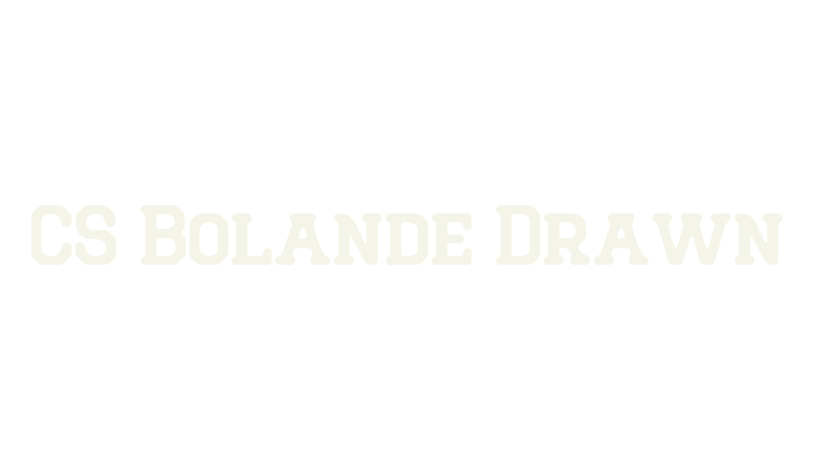 CS Bolande Drawn, serif font preview