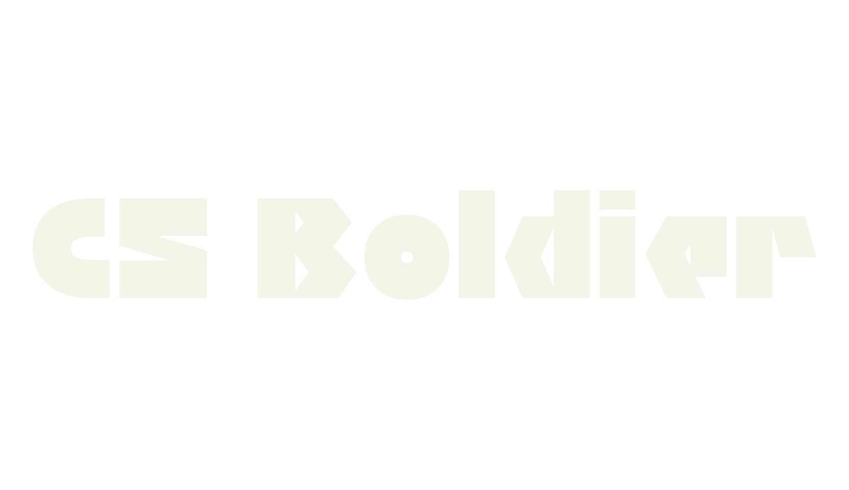 CS Boldier, funky font preview