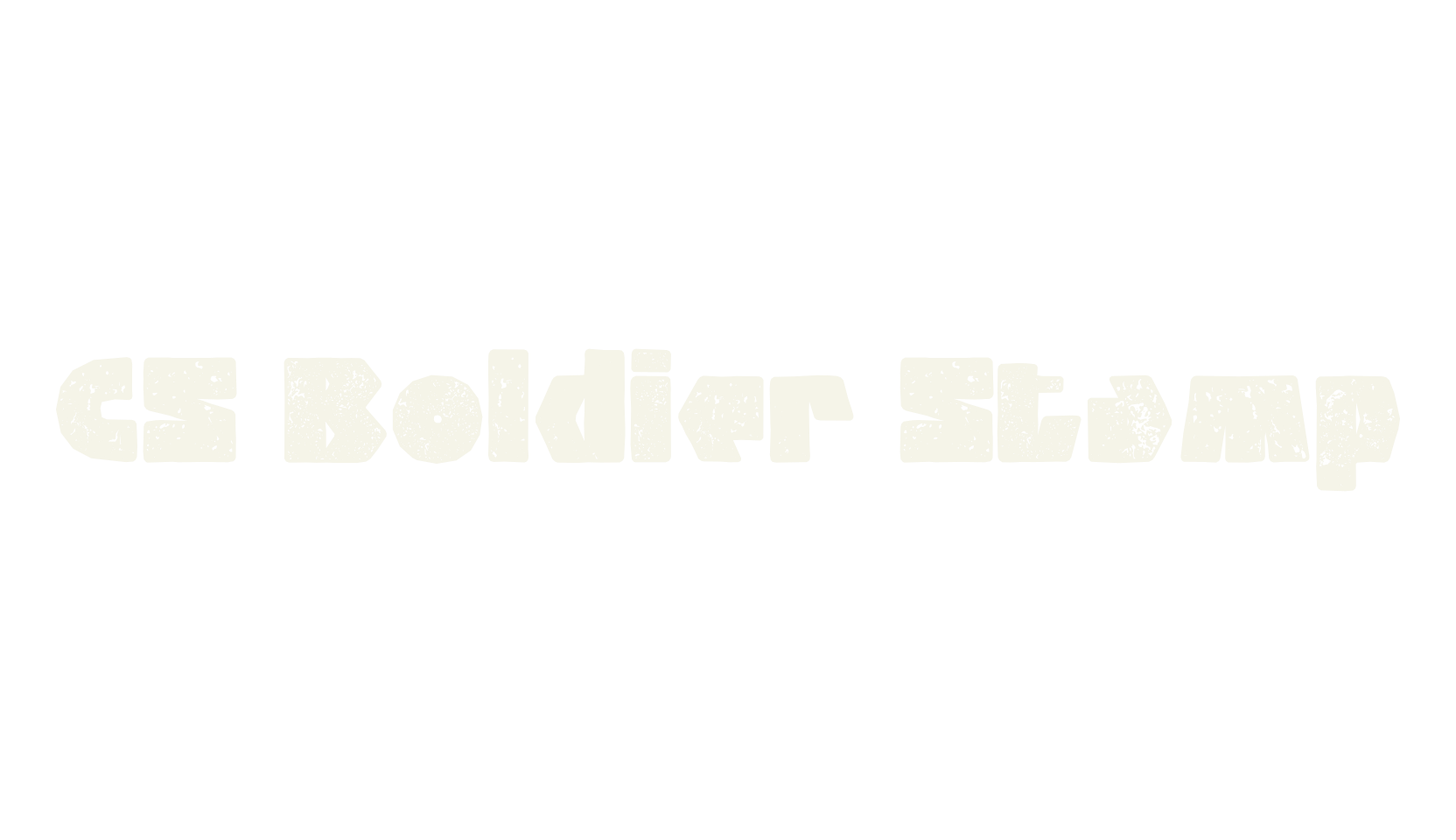 CS Boldier Stamp, display market font preview
