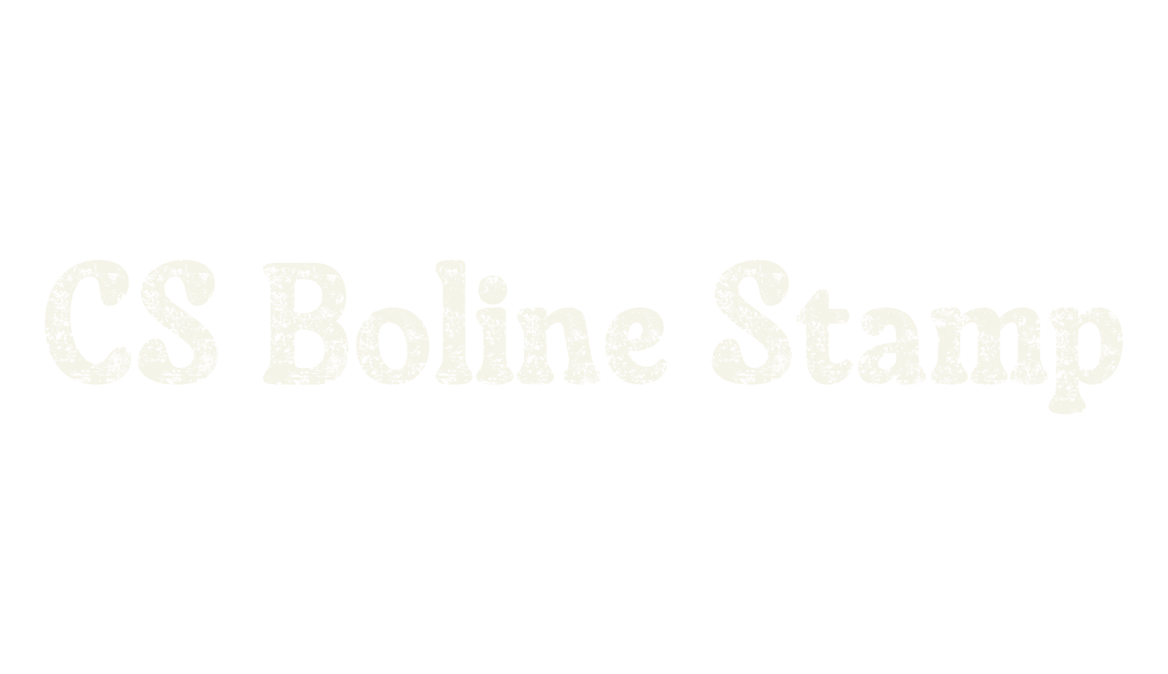 CS Boline Stamp, display market font preview