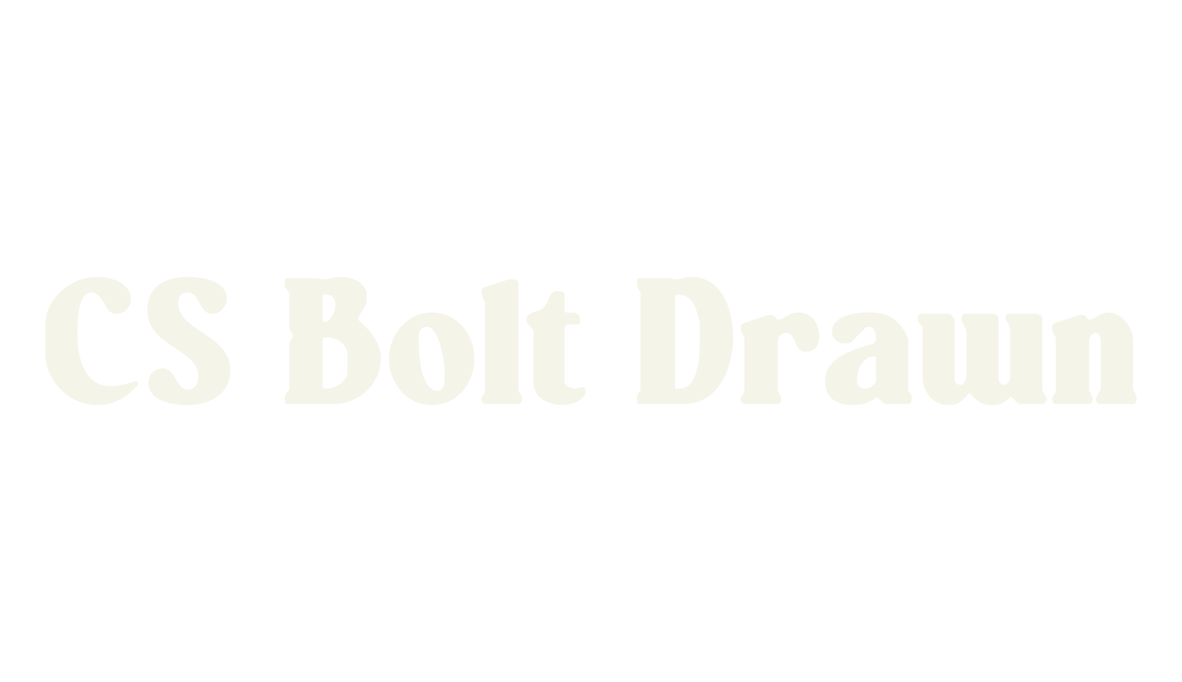 CS Bolt Drawn, display market font preview