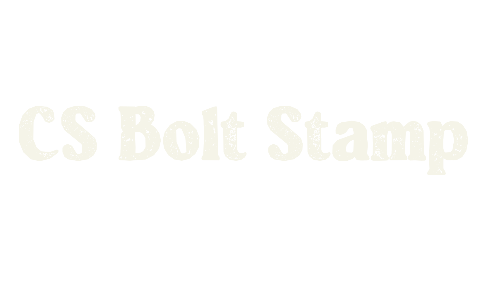 CS Bolt Stamp, display market font preview