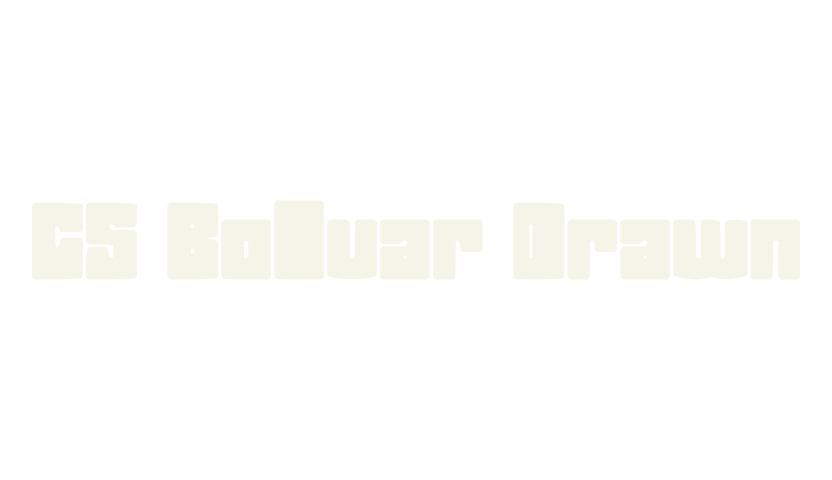 CS Bolvar Drawn, bold font preview