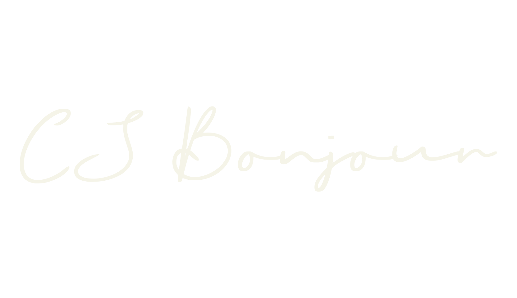 CS Bonjour, signature font preview