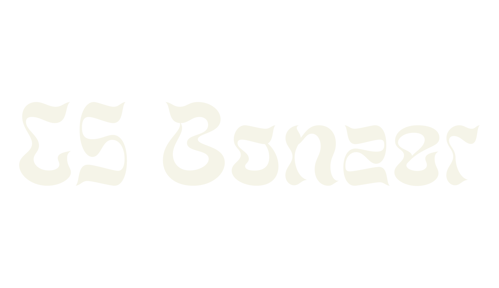 CS Bonzer, trippy font preview