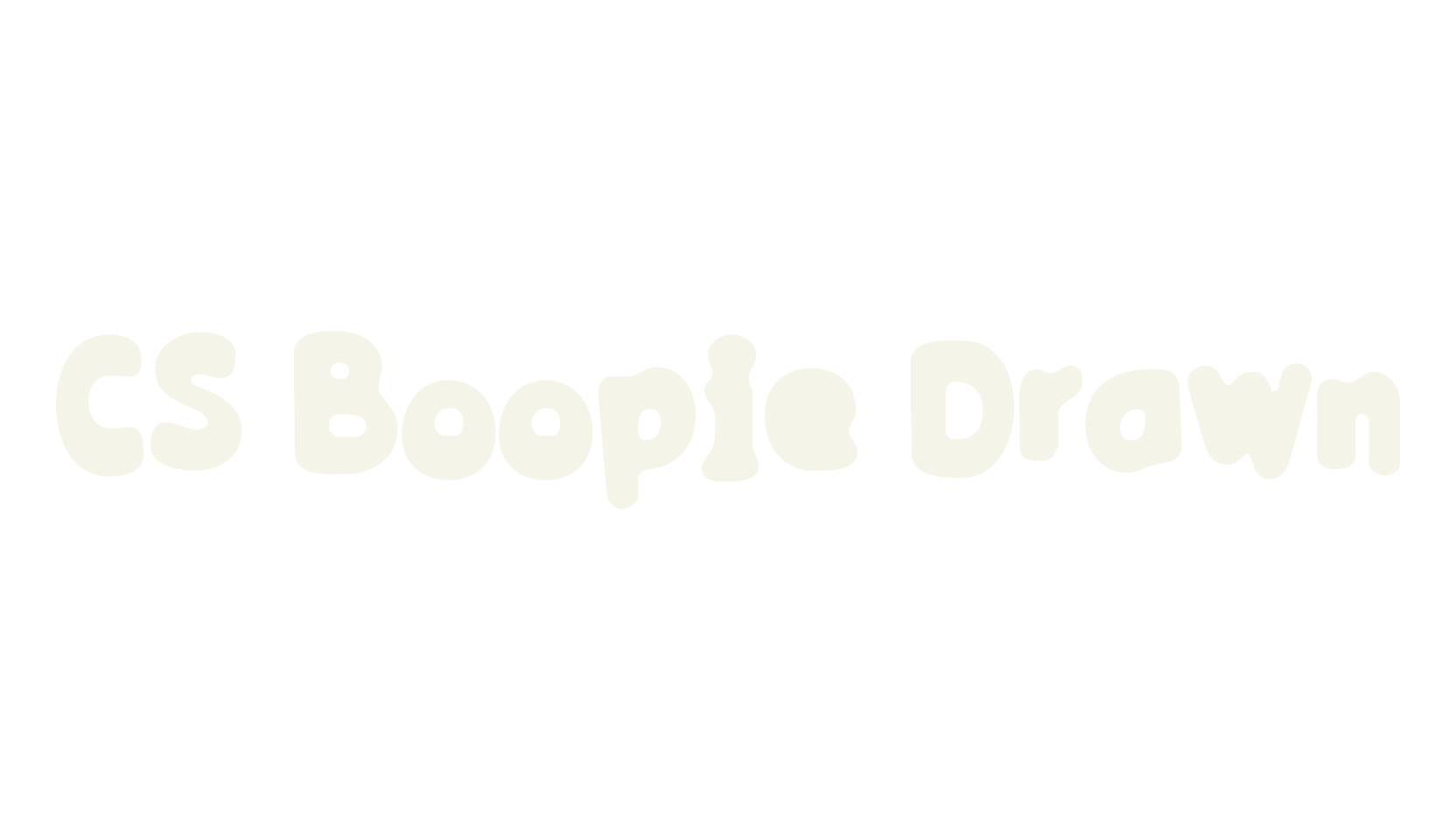 CS Boopie Drawn, bold font preview