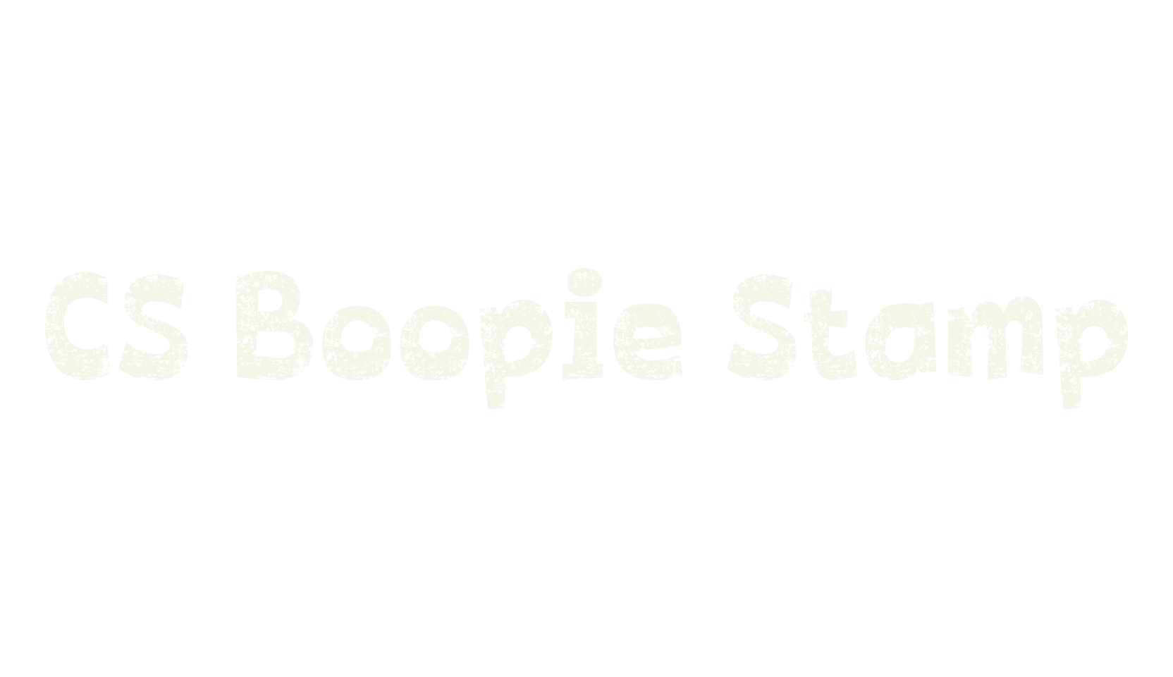 CS Boopie Stamp, display market font preview