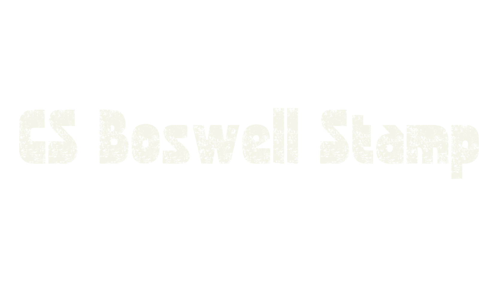 CS Boswell Stamp, display market font preview