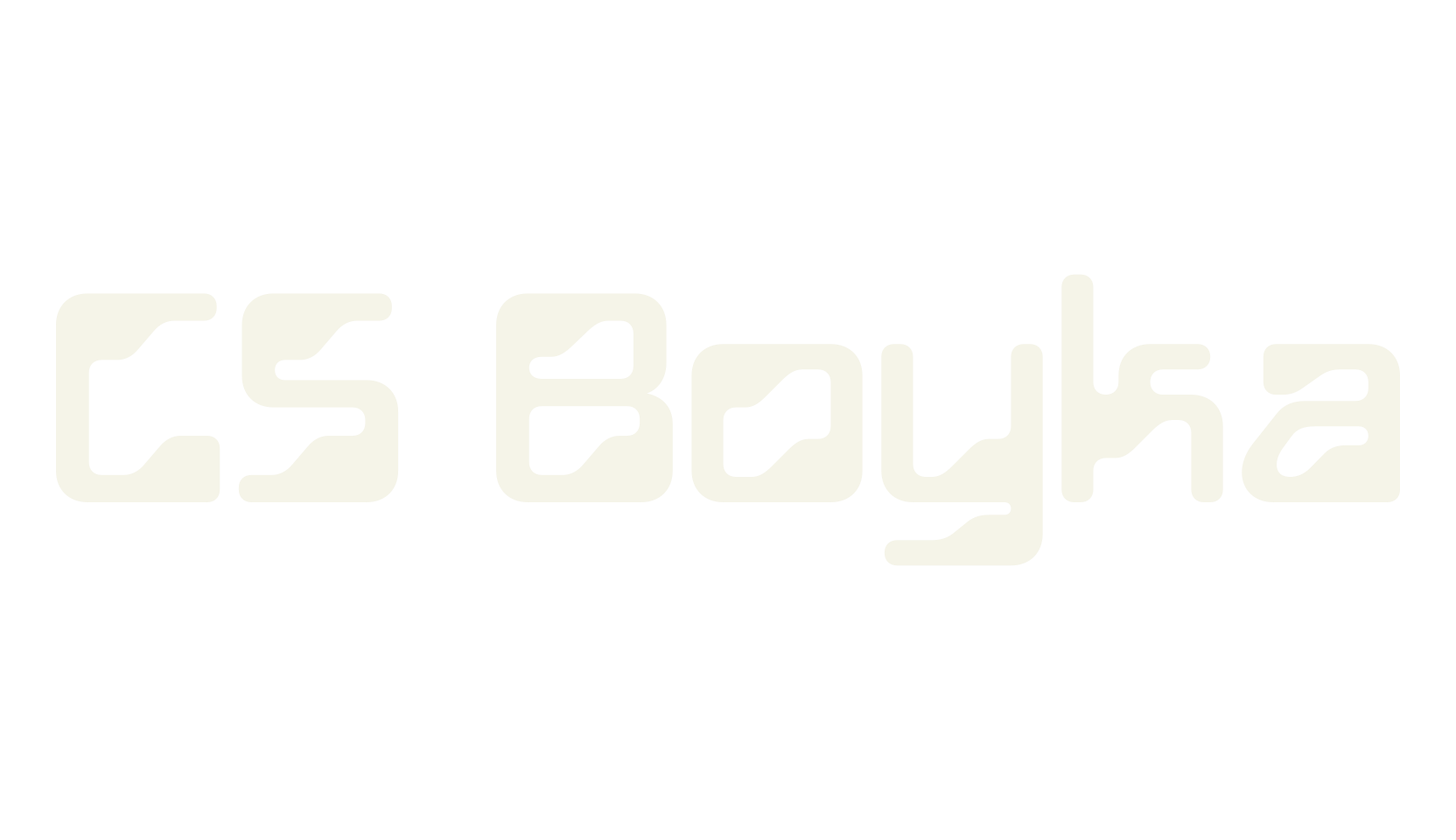 CS Boyka, techno font preview