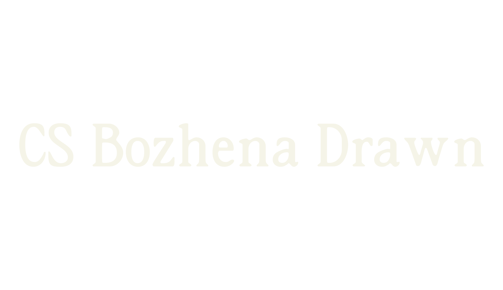 CS Bozhena Drawn, hand drawn font preview