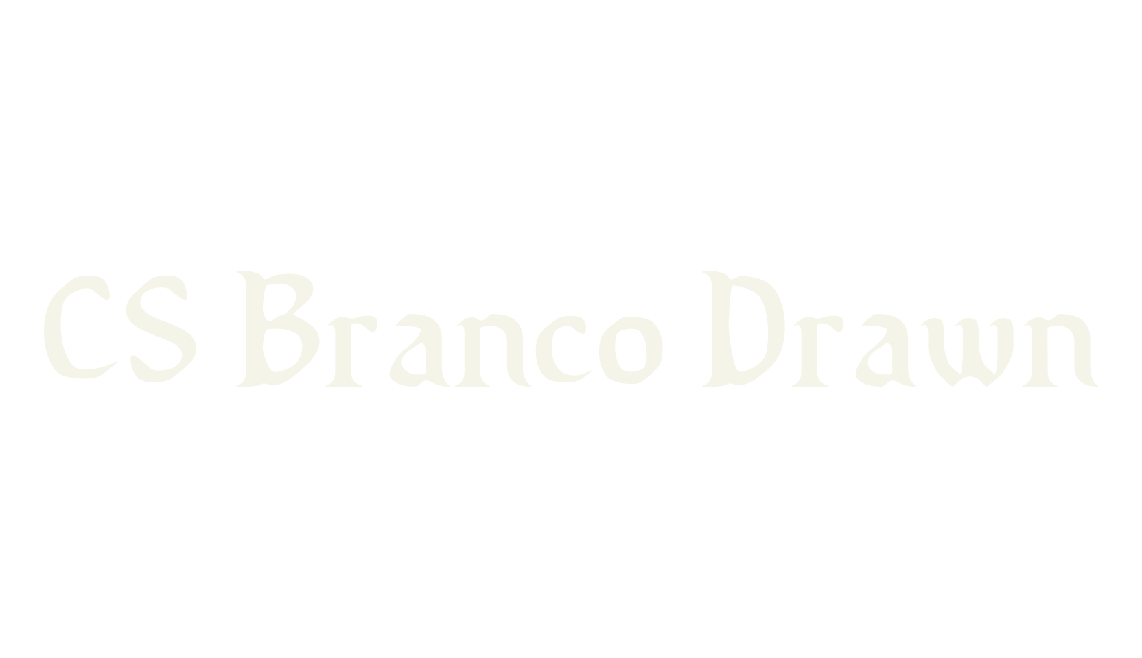 CS Branco Drawn, gothic font preview