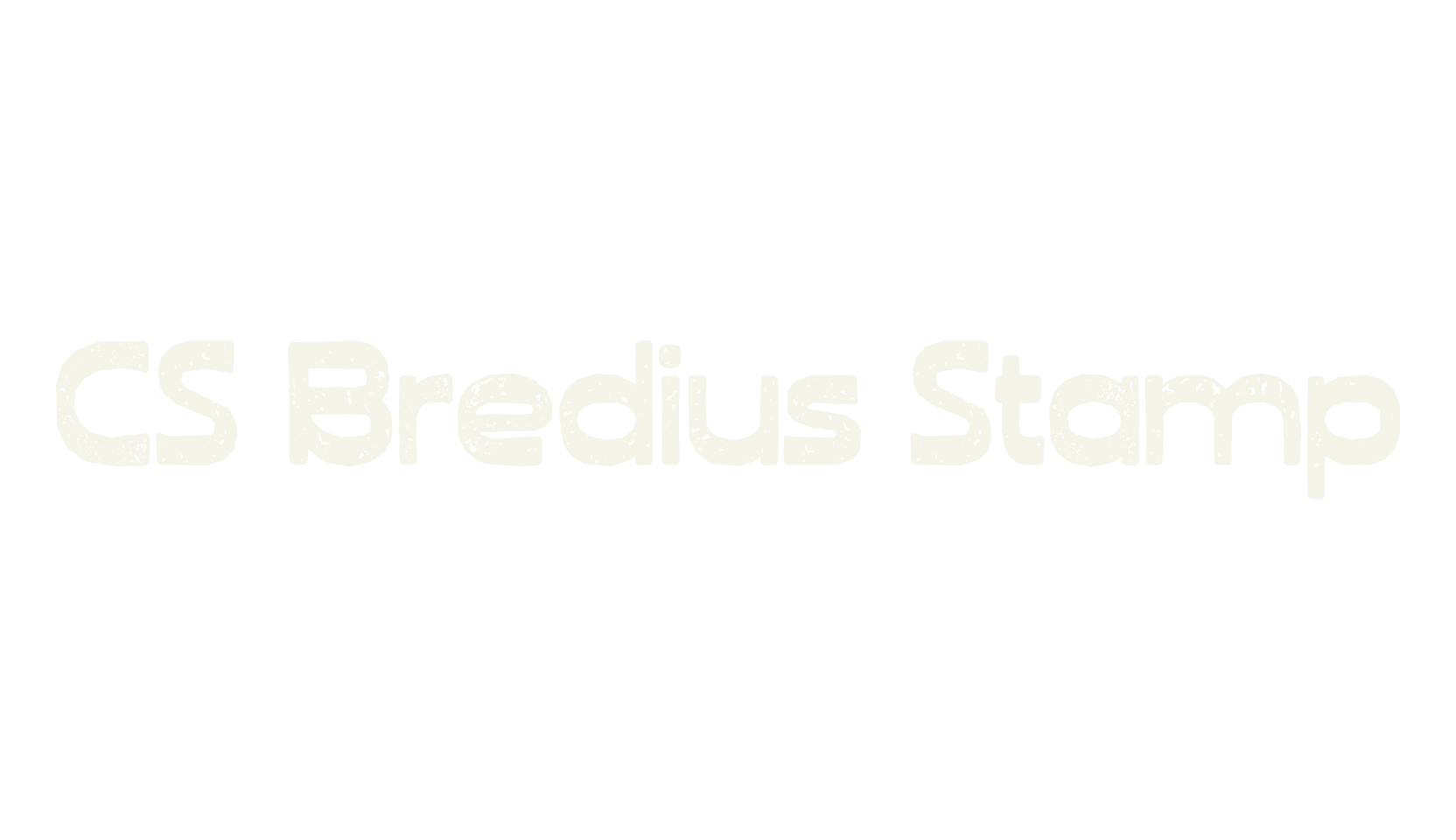 CS Bredius Stamp, display market font preview