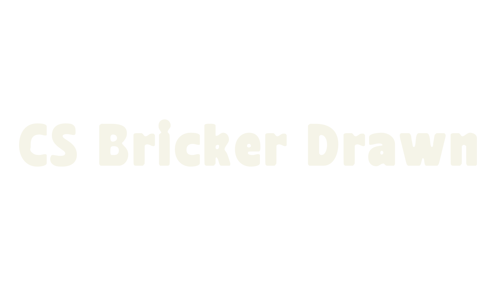 CS Bricker Drawn, bold font preview