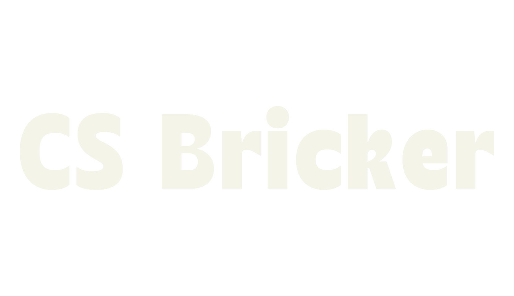 CS Bricker, bold font preview