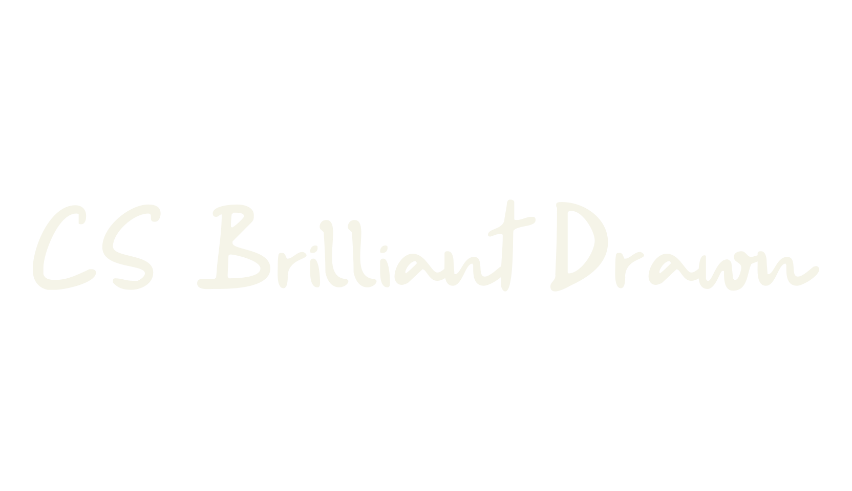 CS Brilliant Drawn, handwritten font preview