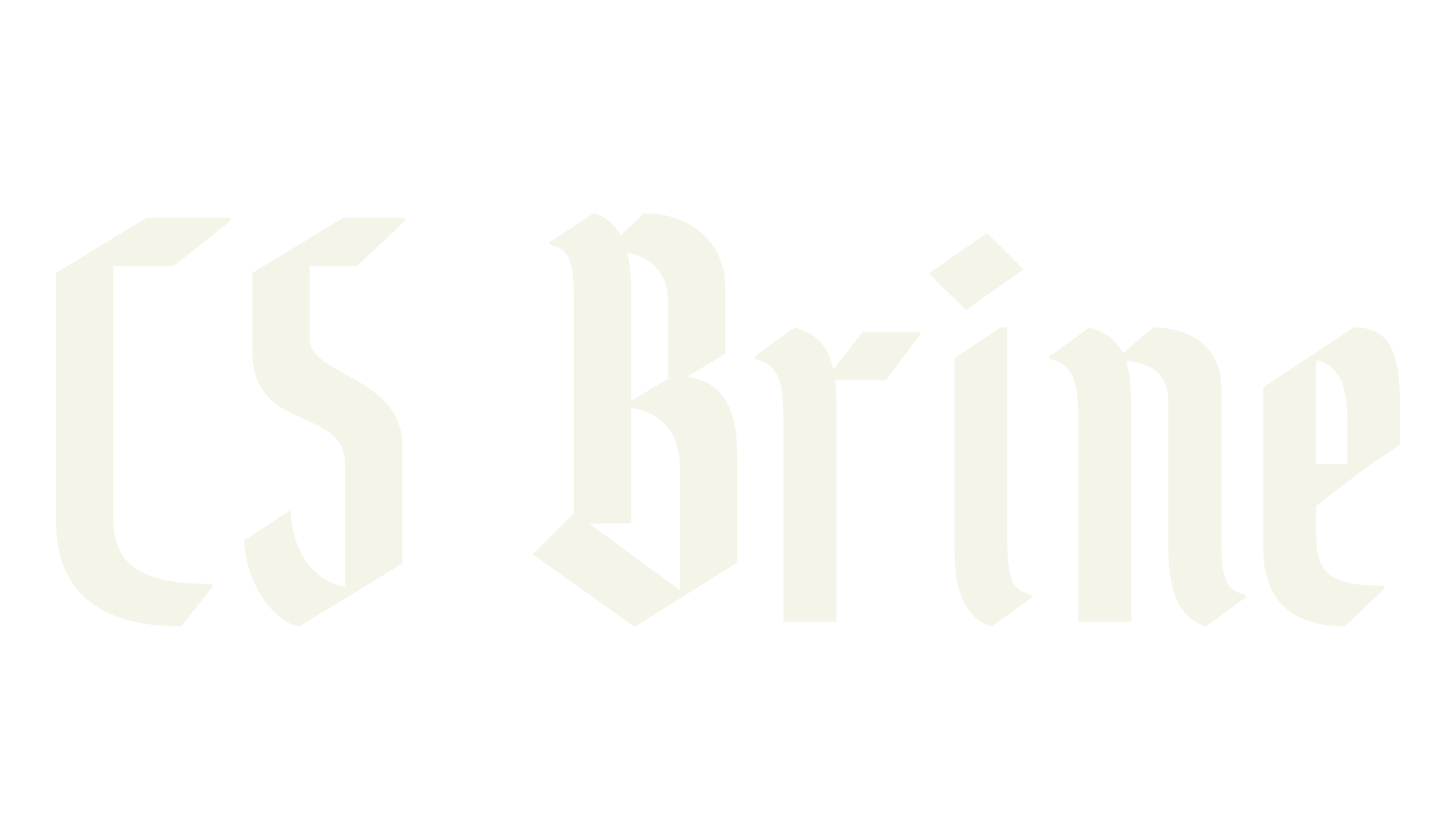 CS Brine, blackletter font preview