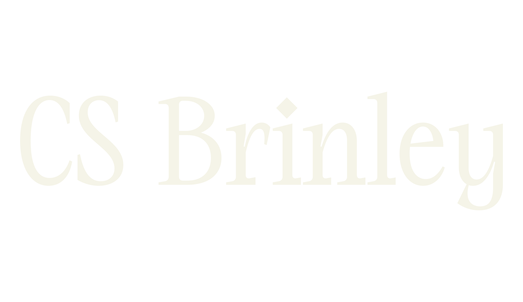 CS Brinley, classic font preview