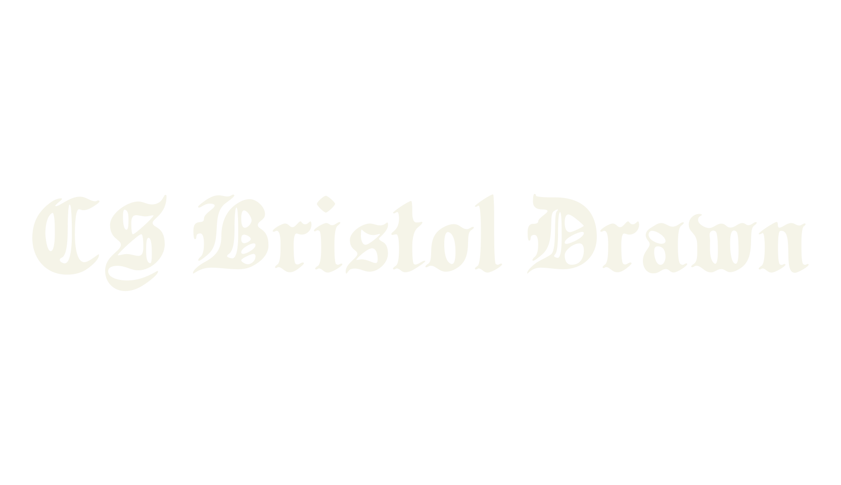 CS Bristol Drawn, blackletter font preview