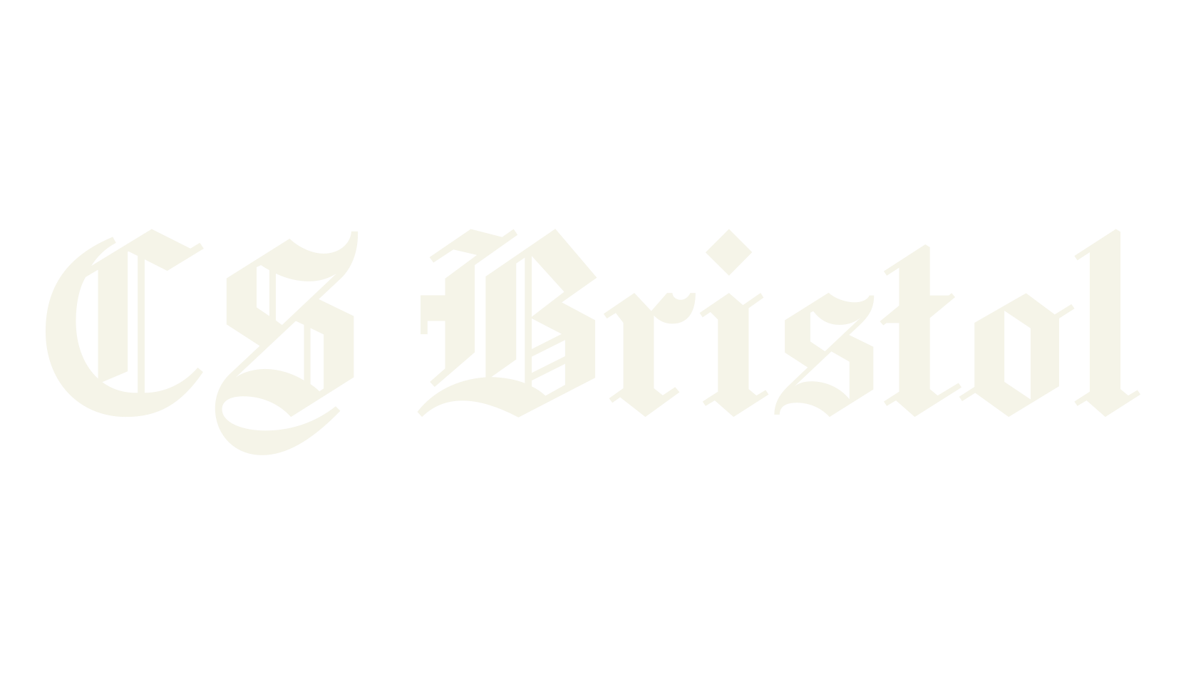 CS Bristol, old english font preview