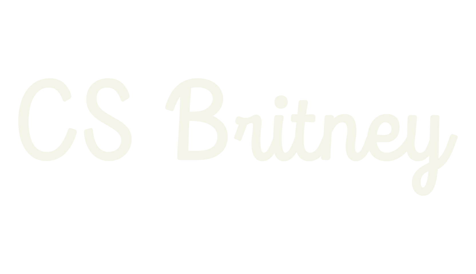 CS Britney, script font preview