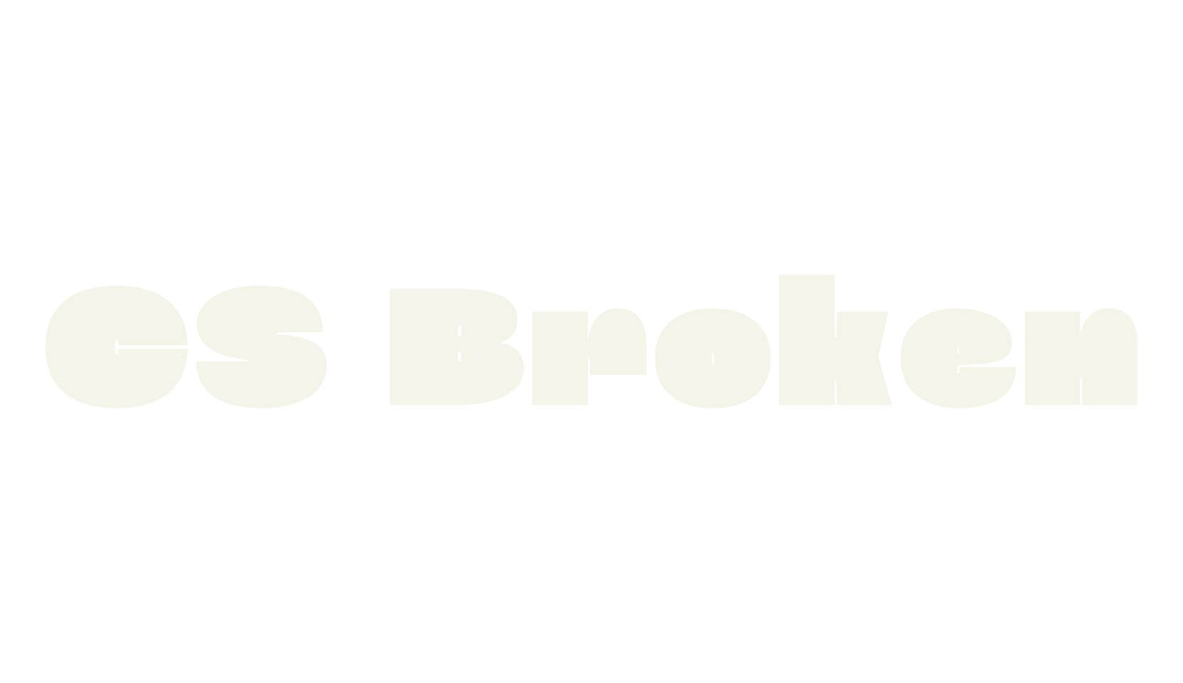 CS Broken, bold font preview