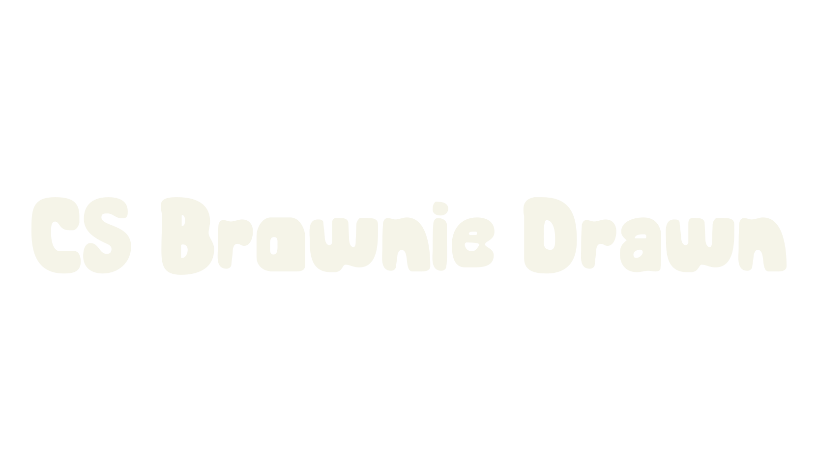CS Brownie Drawn, display market font preview