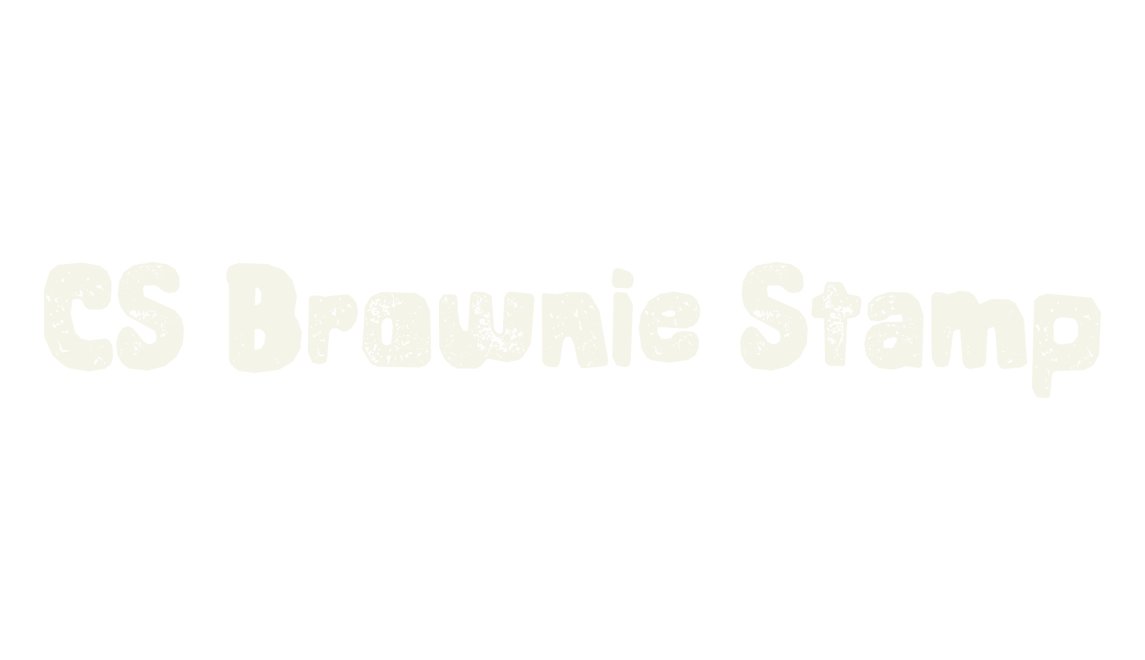 CS Brownie Stamp, display market font preview