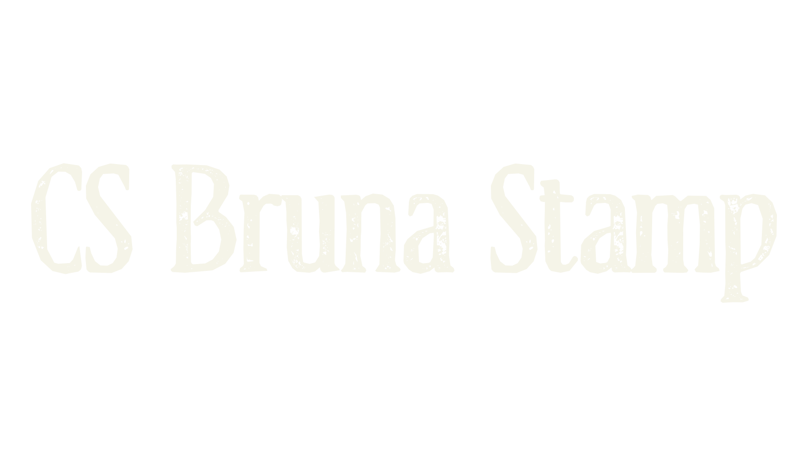 CS Bruna Stamp, display market font preview