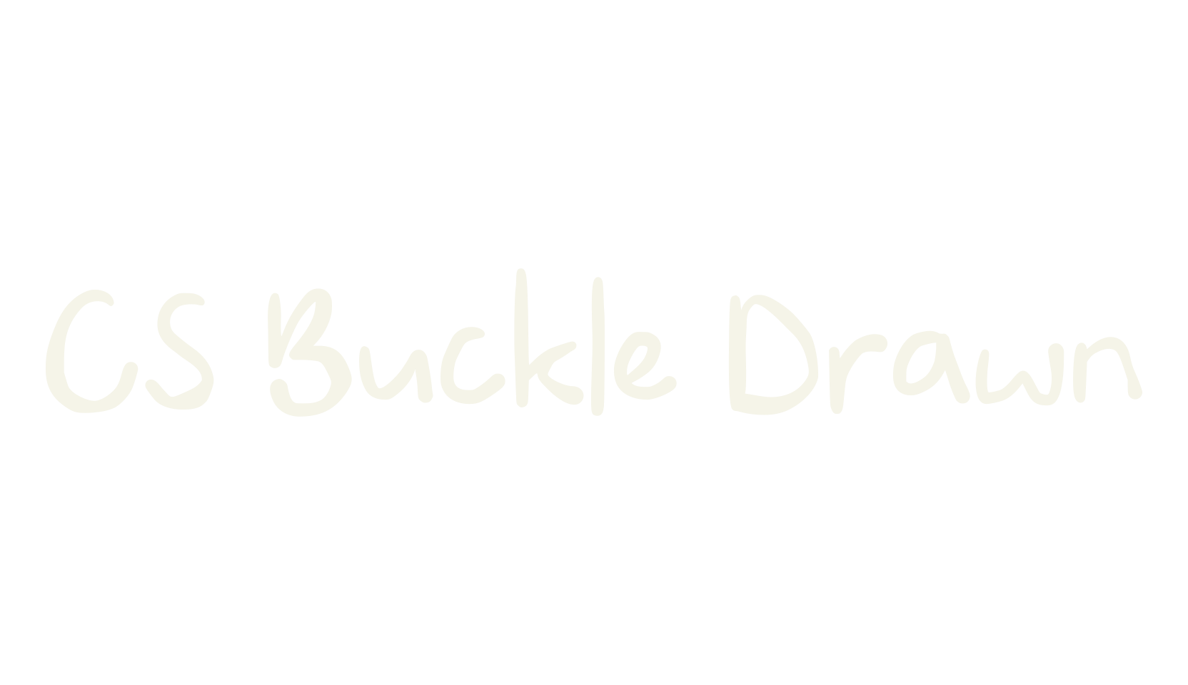CS Buckle Drawn, display market font preview