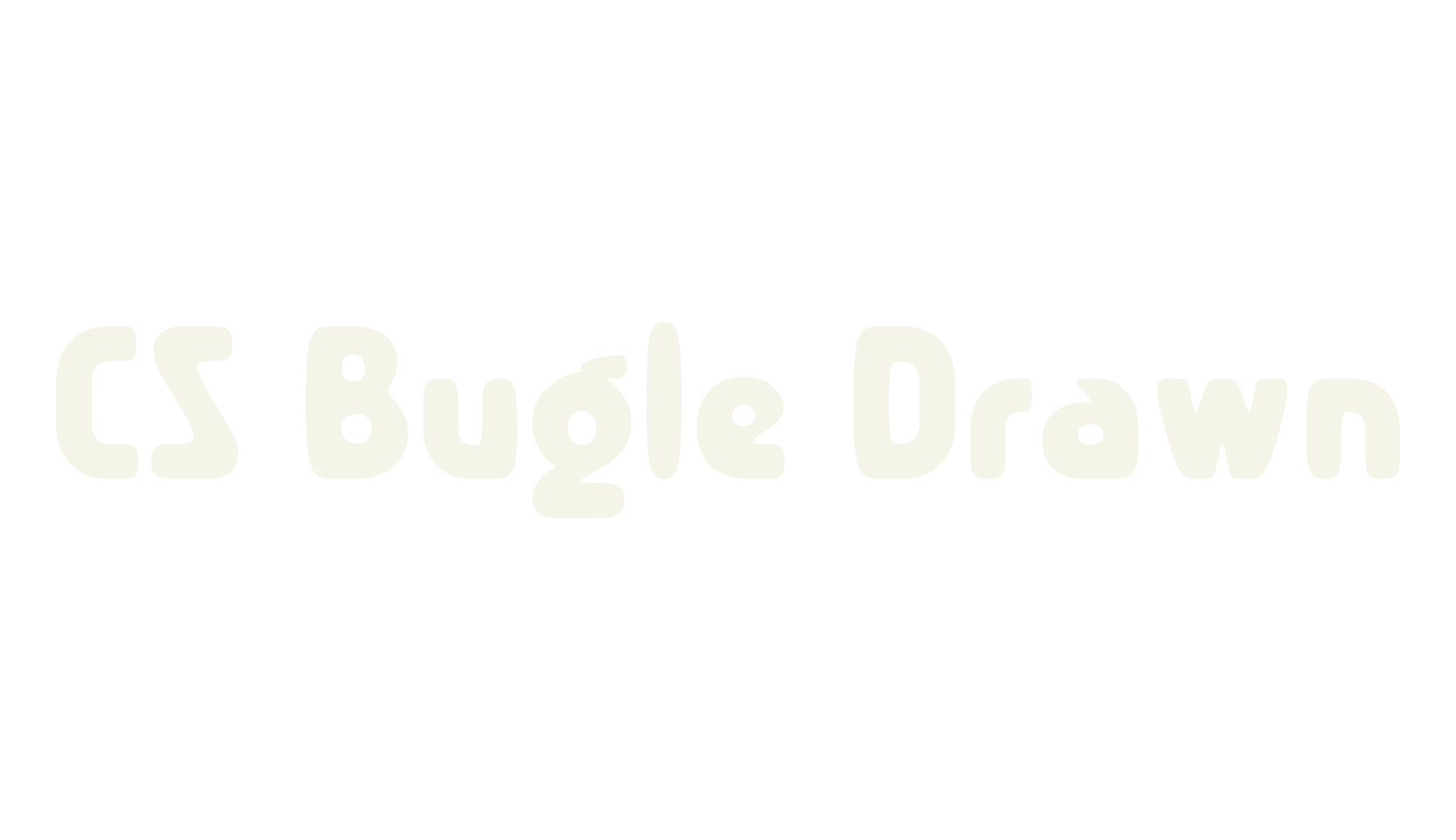 CS Bugle Drawn, bold font preview