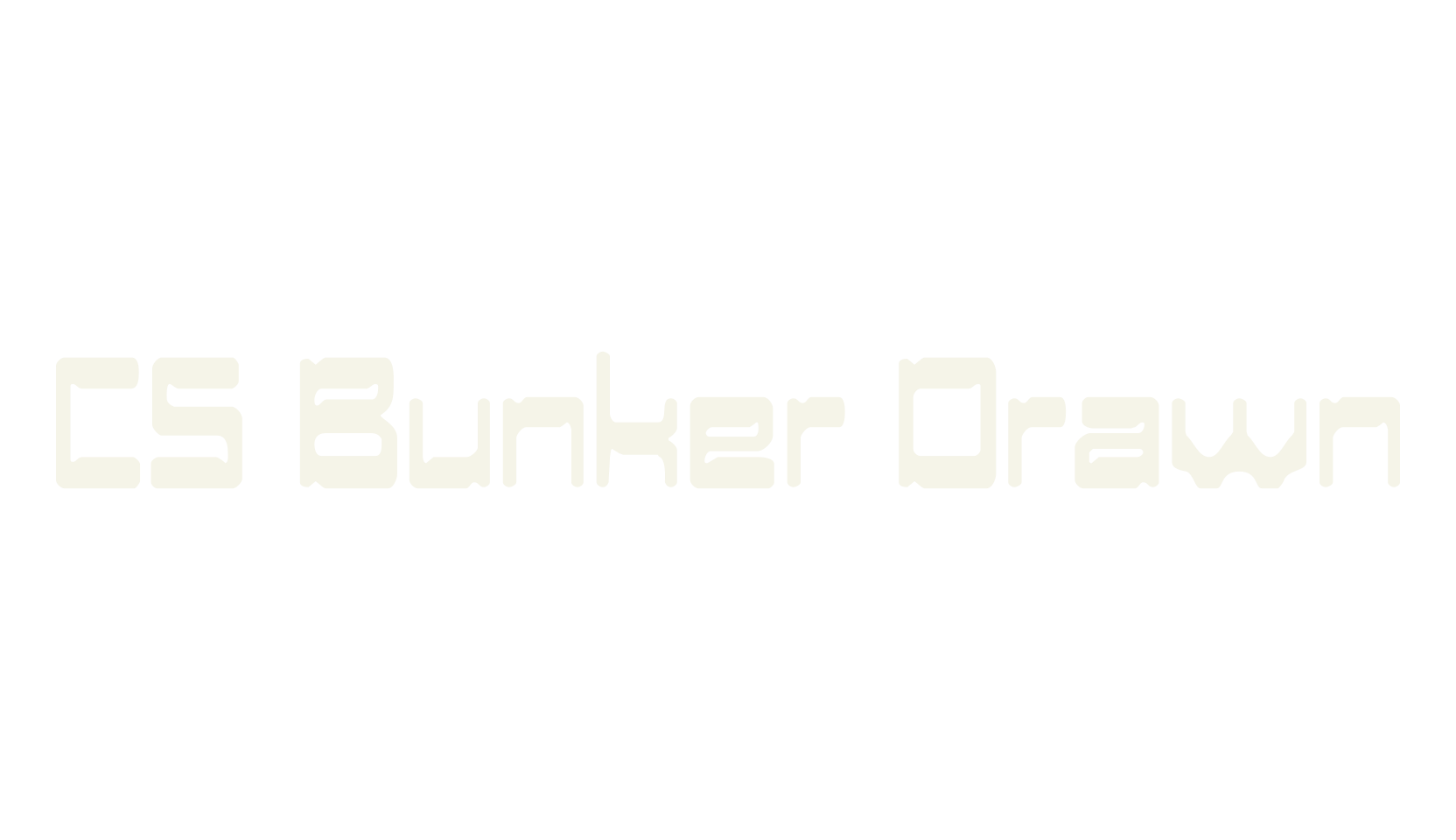 CS Bunker Drawn, display market font preview