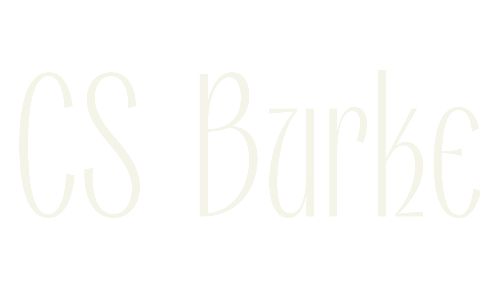 CS Burke, elegant font preview