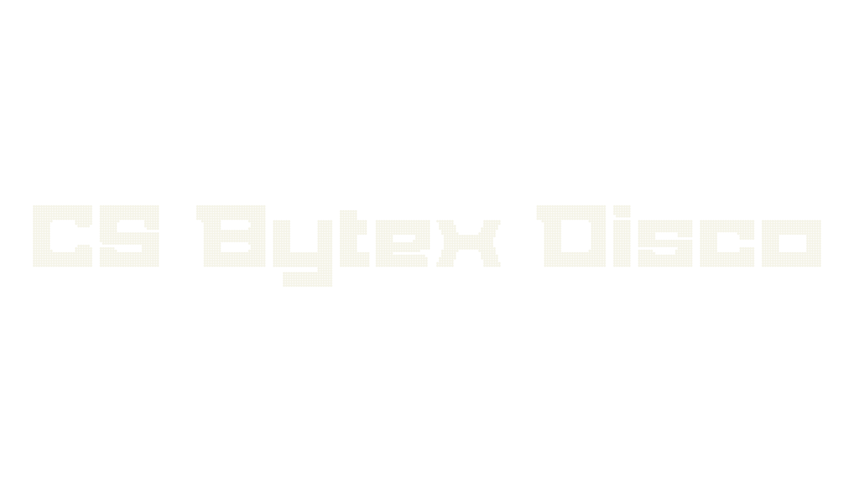 CS Bytex Disco, display market font preview