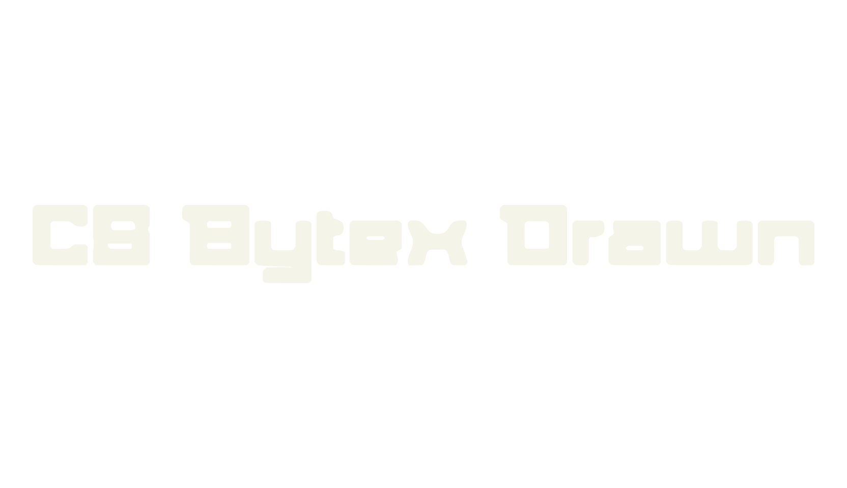 CS Bytex Drawn, display market font preview