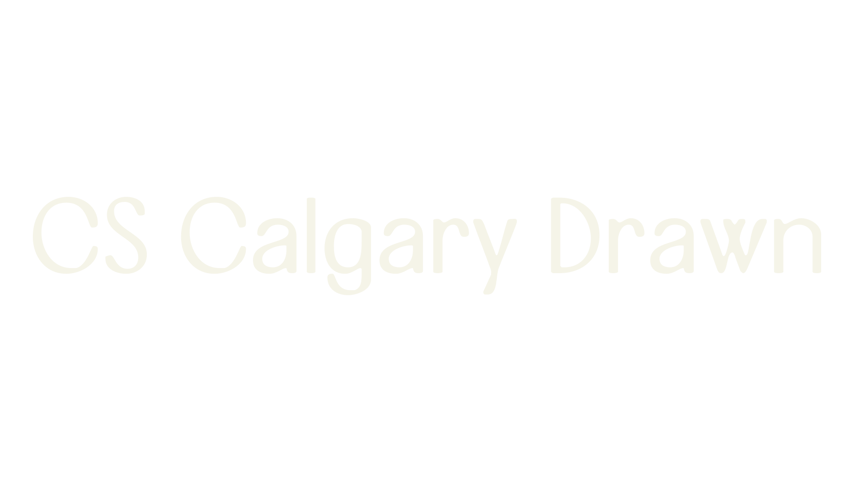 CS Calgary Drawn, display market font preview