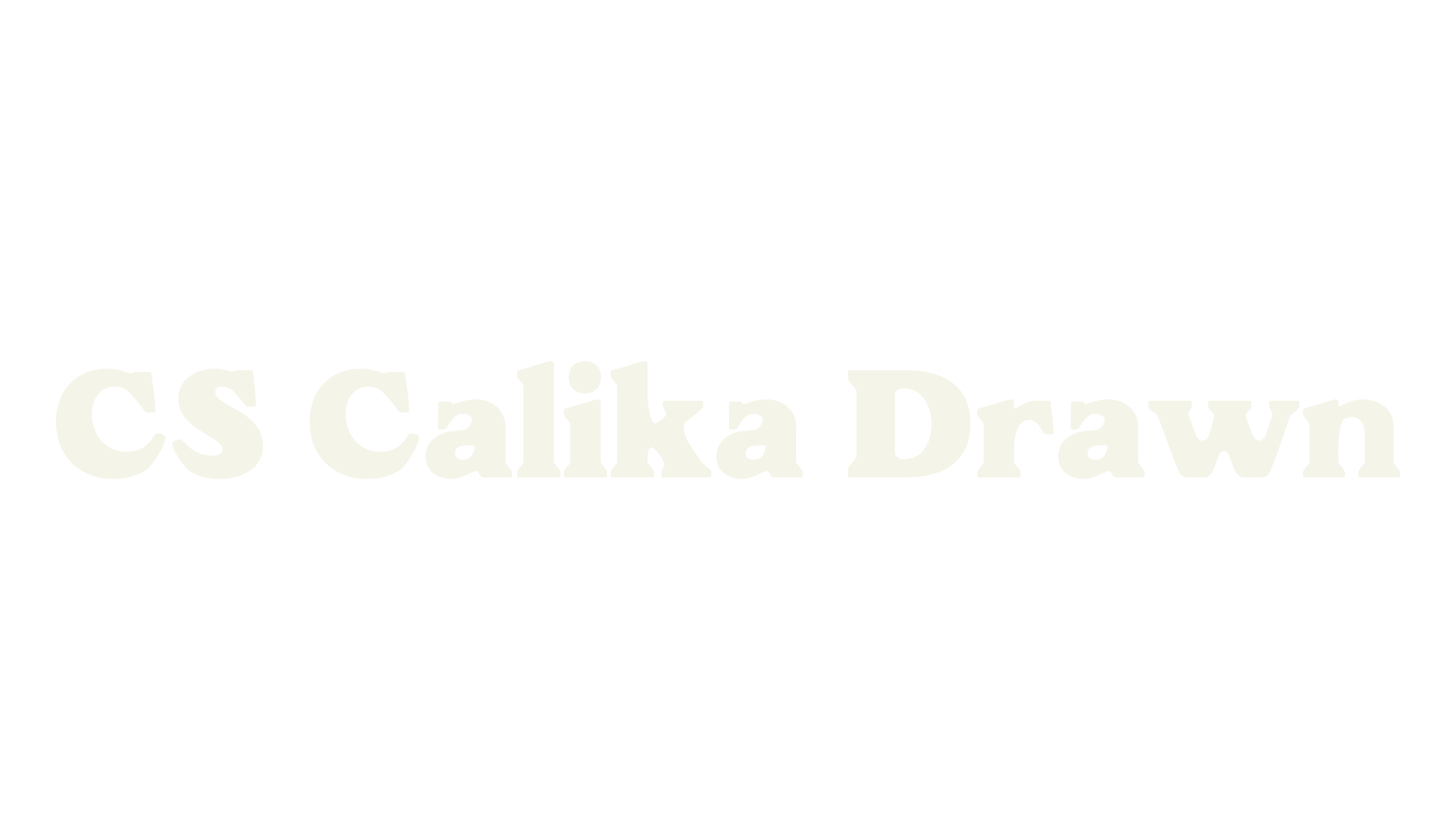 CS Calika Drawn, cute font preview
