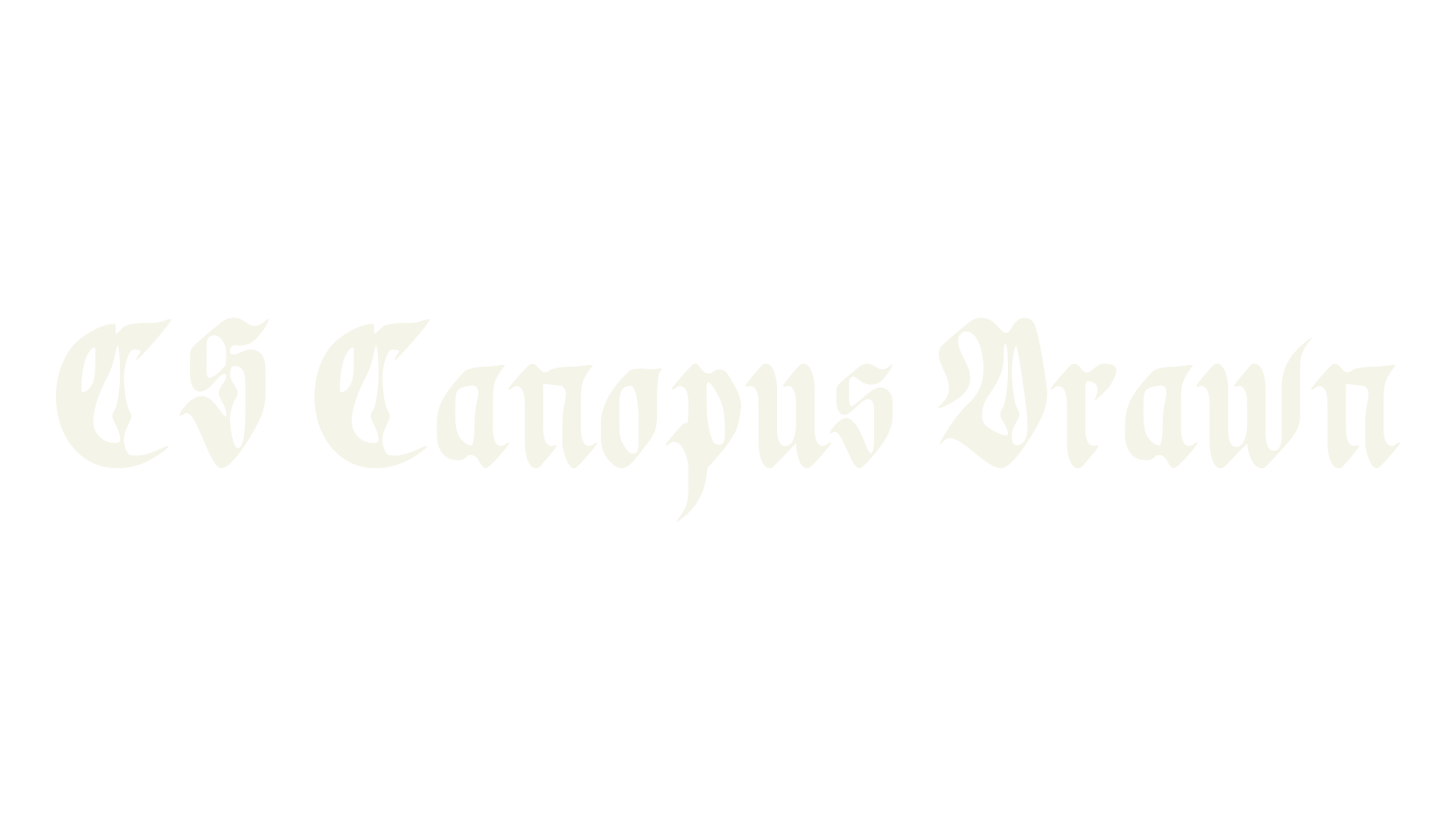 CS Canopus Drawn, album cover font preview