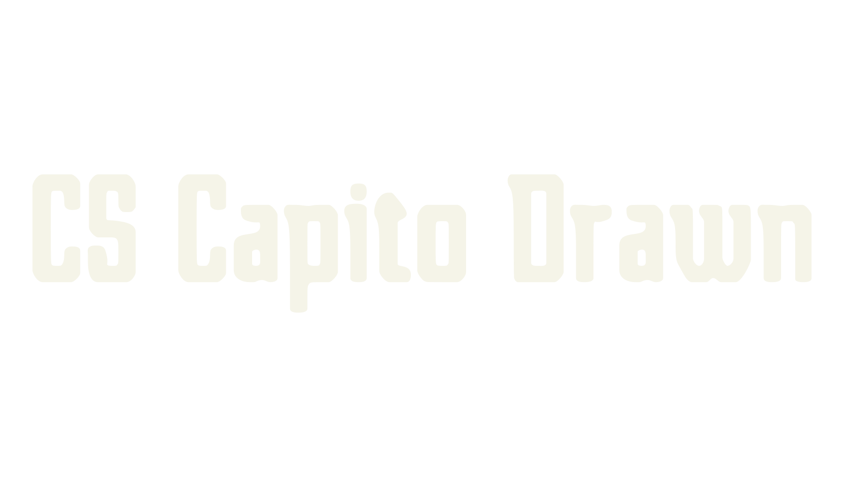 CS Capito Drawn, poster font preview