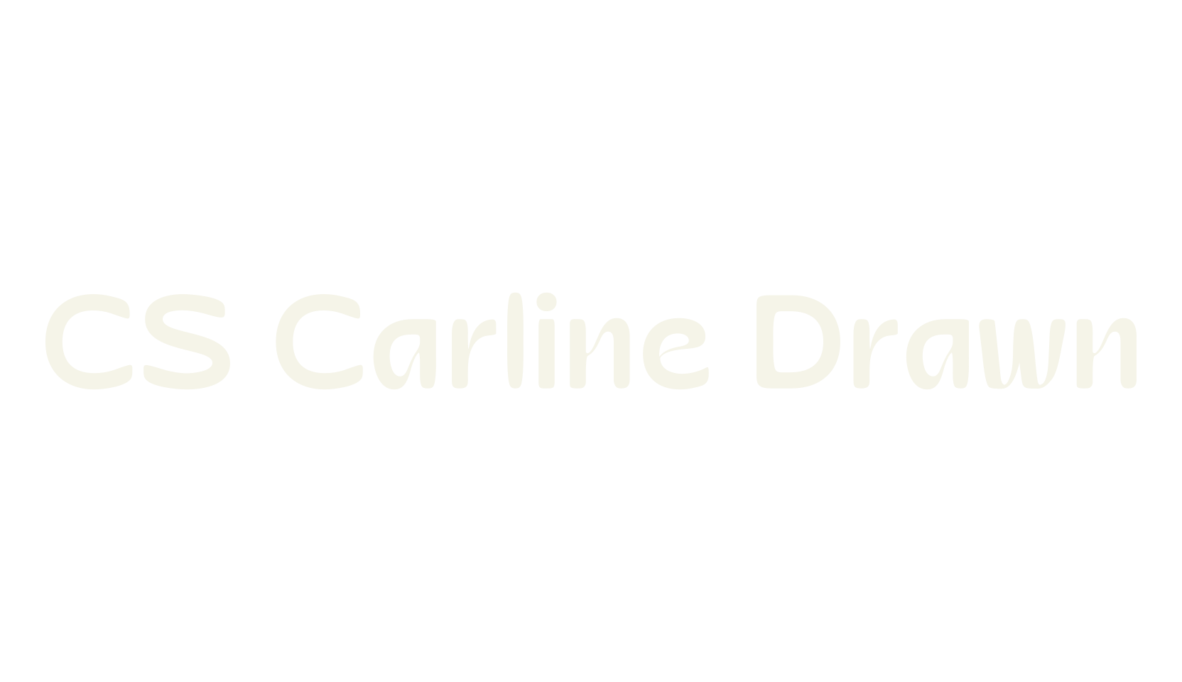 CS Carline Drawn, art deco font preview