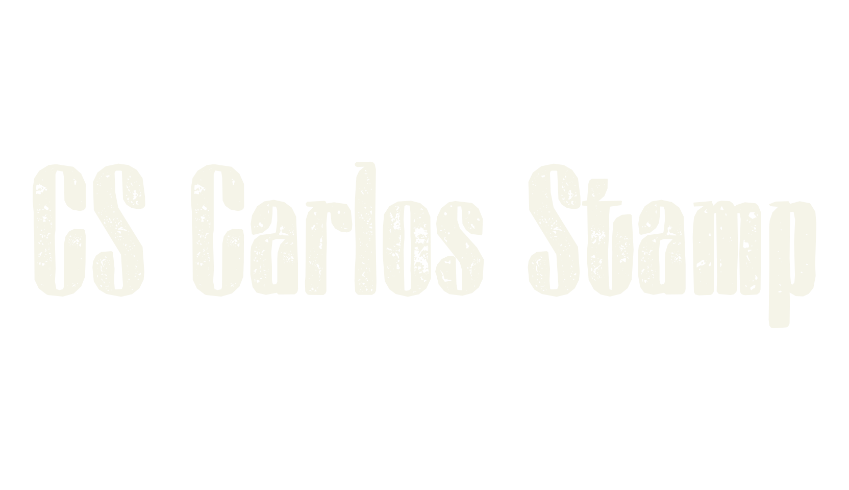 CS Carlos Stamp, display market font preview