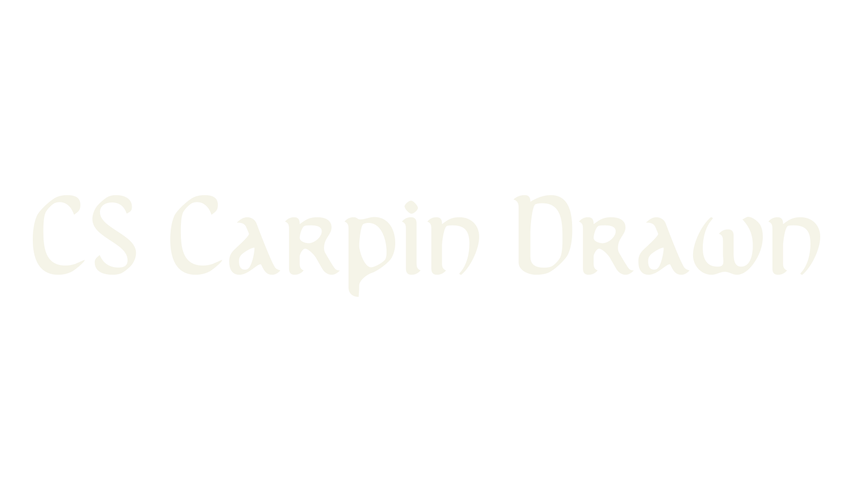 CS Carpin Drawn, uncial font preview